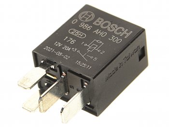 399 р. Реле электромагнитное 12V 4-х контактное 20А замыкающее с резистором BOSCH BOSCH 0986ah0300  с доставкой в г. Кемерово. Увеличить фотографию 1