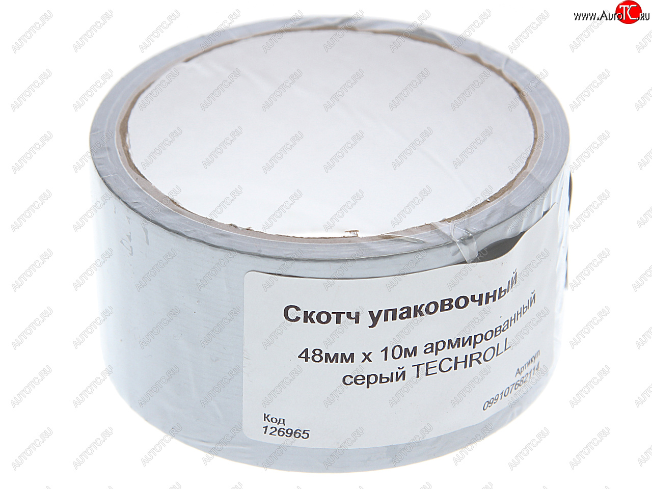 64 р. Скотч упаковочный 48ммх10м армированный серый TECHROLL TECHROLL 099107682114  с доставкой в г. Кемерово