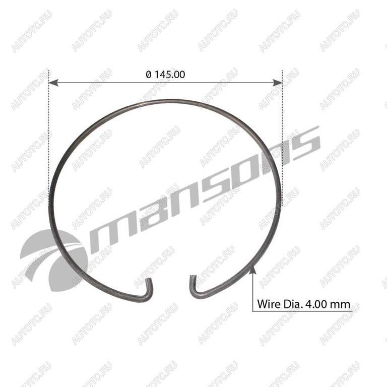 76 р. Кольцо стопорное SCANIA пальца тормозной колодки MANSONS MANSONS 100.060  с доставкой в г. Кемерово
