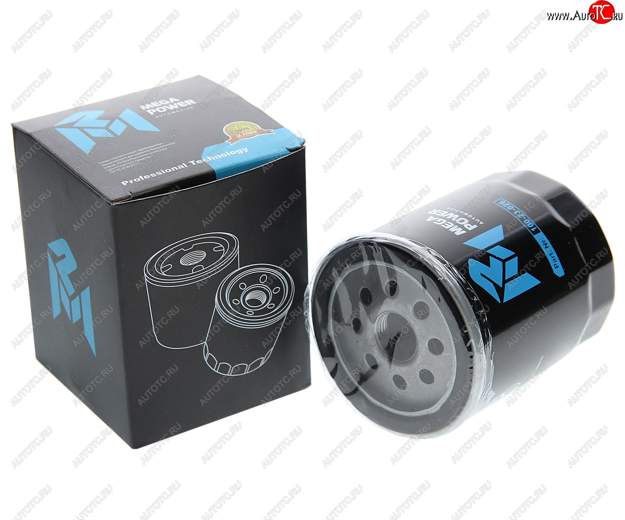 148 р. Фильтр масляный MAZDA 3,5,6 (07-) (1.82.0) MEGAPOWER MEGAPOWER 100-23-026  с доставкой в г. Кемерово