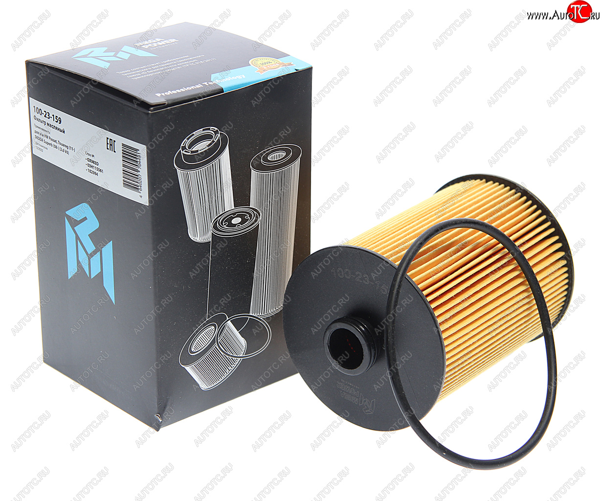 246 р. Фильтр масляный VW Passat,Touareg (11-) SKODA Superb (08-) (3.6 V6) MEGAPOWER MEGAPOWER 100-23-159  с доставкой в г. Кемерово