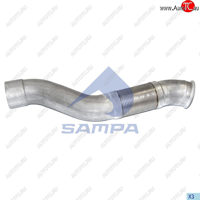 4 699 р. Труба выхлопная глушителя MERCEDES с гофрой SAMPA SAMPA 100.257  с доставкой в г. Кемерово