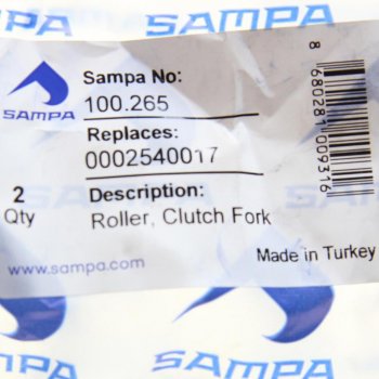 284 р. Ролик вилки MERCEDES сцепления SAMPA SAMPA 100.265  с доставкой в г. Кемерово. Увеличить фотографию 3