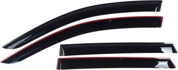 3 399 р. Комплект дефлекторов окон COMFORT CITROEN Jumper 250 (2006-2014) (черные)  с доставкой в г. Кемерово. Увеличить фотографию 2