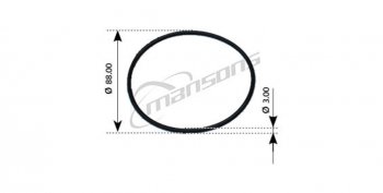 13 р. Кольцо уплотнительное VOLVO F10,FH12,FH16,FM10,FM12,NH12 компрессора MANSONS MANSONS 100.540  с доставкой в г. Кемерово. Увеличить фотографию 1