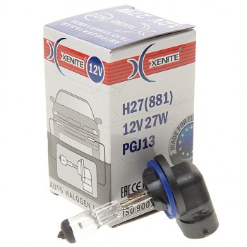 162 р. Лампа 12V H27(881) 27W PGJ13 3200К Standard XENITE XENITE 1007007  с доставкой в г. Кемерово. Увеличить фотографию 2