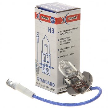 63 р. Лампа 12V H3 55W РK22s 3200К Standard XENITE XENITE 1007012  с доставкой в г. Кемерово. Увеличить фотографию 1