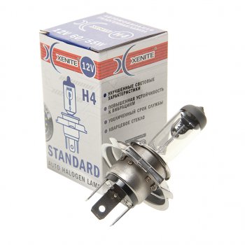 174 р. Лампа 12V H4 60/55W P43t 3200К Standard XENITE XENITE 1007013 XENITE 1007013  с доставкой в г. Кемерово. Увеличить фотографию 1
