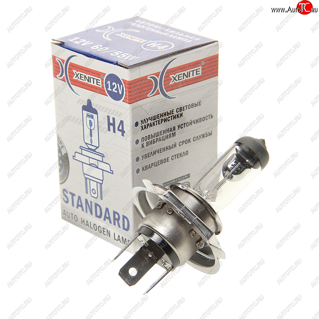 174 р. Лампа 12V H4 60/55W P43t 3200К Standard XENITE XENITE 1007013 XENITE 1007013  с доставкой в г. Кемерово