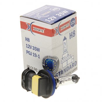 220 р. Лампа 12V H8 35W PGJ19-1 3200К Standard XENITE XENITE 1007015  с доставкой в г. Кемерово. Увеличить фотографию 2