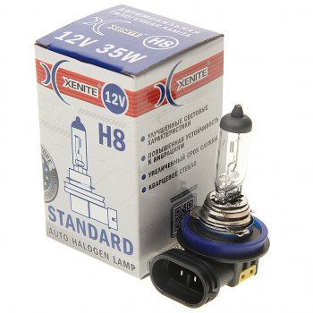 220 р. Лампа 12V H8 35W PGJ19-1 3200К Standard XENITE XENITE 1007015  с доставкой в г. Кемерово. Увеличить фотографию 1