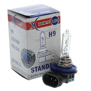 220 р. Лампа 12V H9 65W PGJ19-5 3200К Standard XENITE XENITE 1007016  с доставкой в г. Кемерово. Увеличить фотографию 1