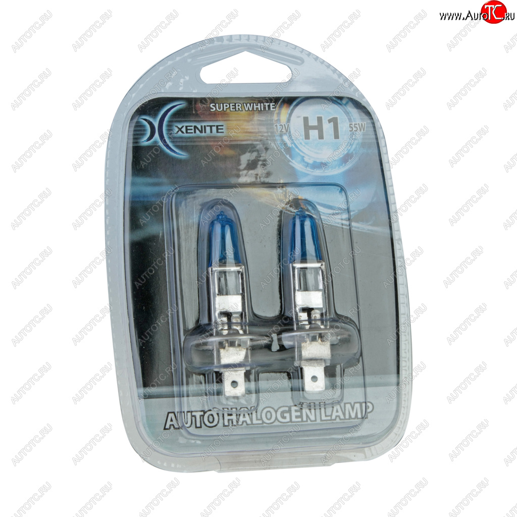 287 р. Лампа 12V H1 55W P14.5s +30% 4000К блистер (2шт.) Super White XENITE XENITE 1007042  с доставкой в г. Кемерово