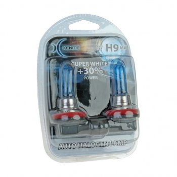 579 р. Лампа 12V H9 65W PGJ19-5 +30% 4000К блистер (2шт.) Super White XENITE XENITE 1007048  с доставкой в г. Кемерово. Увеличить фотографию 1