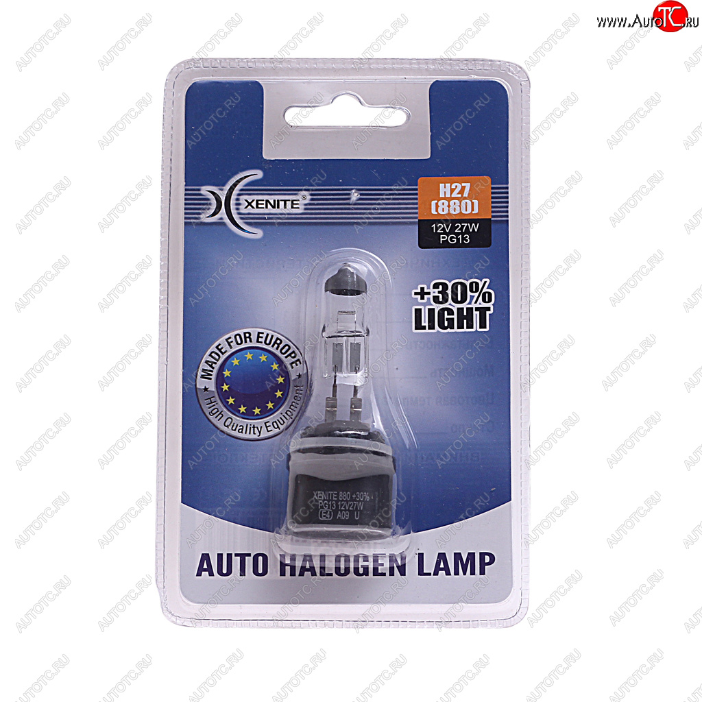 223 р. Лампа 12V H27(880) 27W PG13 +30% 3200К блистер (1шт.) XENITE XENITE 1007082  с доставкой в г. Кемерово