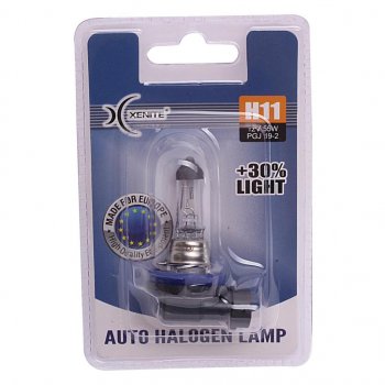 339 р. Лампа 12V H11 55W PGJ19-2 +30% 3200К блистер (1шт.) XENITE XENITE 1007087  с доставкой в г. Кемерово. Увеличить фотографию 2
