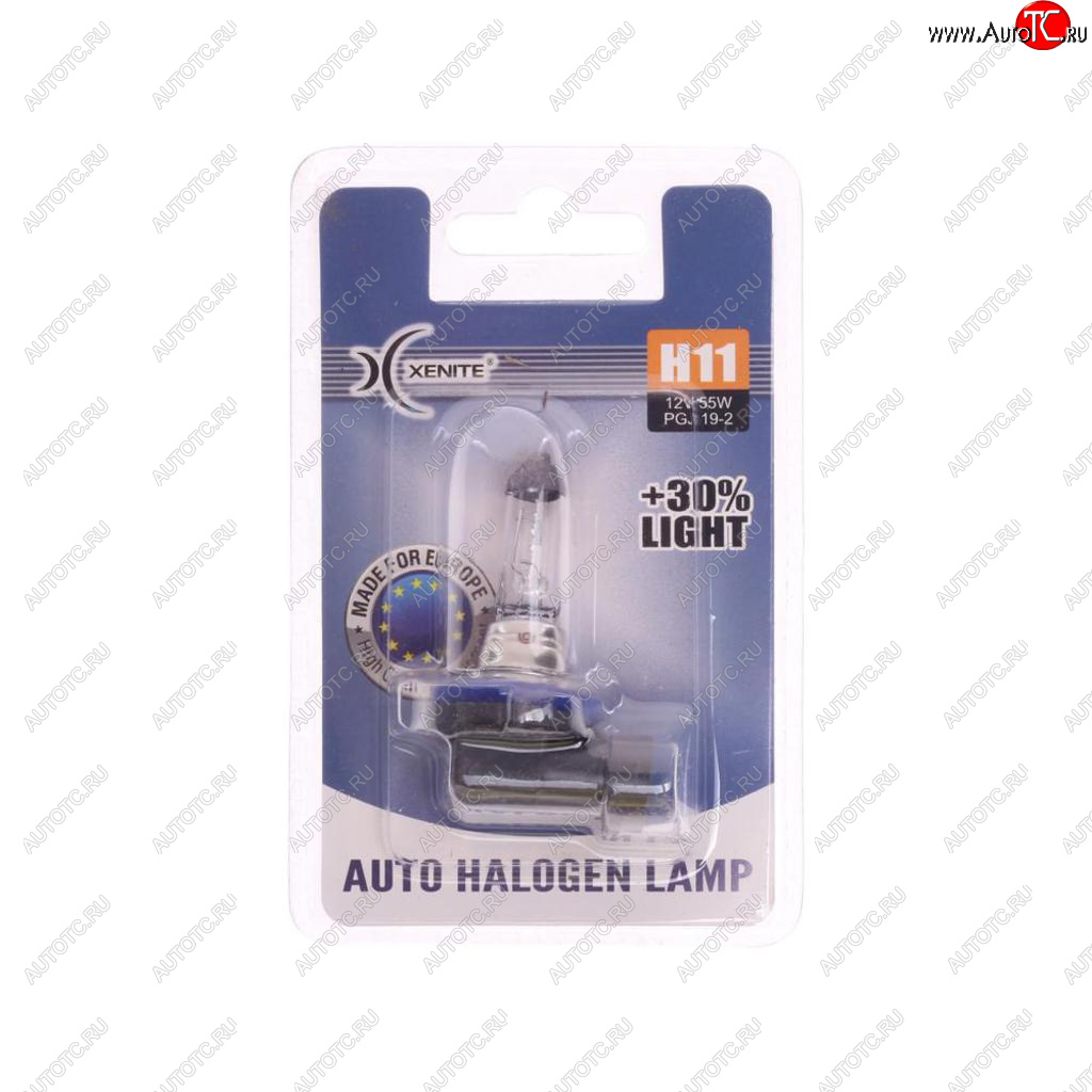 339 р. Лампа 12V H11 55W PGJ19-2 +30% 3200К блистер (1шт.) XENITE XENITE 1007087  с доставкой в г. Кемерово