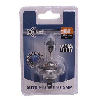 277 р. Лампа 12V H4 6055W P43t +30% 3200К блистер (1шт.) XENITE XENITE 1007089  с доставкой в г. Кемерово. Увеличить фотографию 2