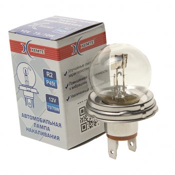 85 р. Лампа 12V R2 7570W P45t 3200К Standard XENITE XENITE 1007096  с доставкой в г. Кемерово. Увеличить фотографию 1