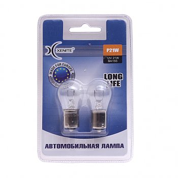137 р. Лампа 12V P21W BA15s 3200К блистер (2шт.) Long Life XENITE XENITE 1007112  с доставкой в г. Кемерово. Увеличить фотографию 1