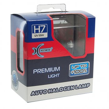 1 019 р. Лампа 12V H7 55W PX26d +100% 3600К бокс (2шт.) Premium XENITE XENITE 1007120  с доставкой в г. Кемерово. Увеличить фотографию 2