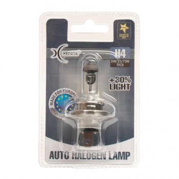 299 р. Лампа 24V H4 7570W P43t +30% 3200К блистер (1шт.) XENITE XENITE 1007136  с доставкой в г. Кемерово. Увеличить фотографию 1
