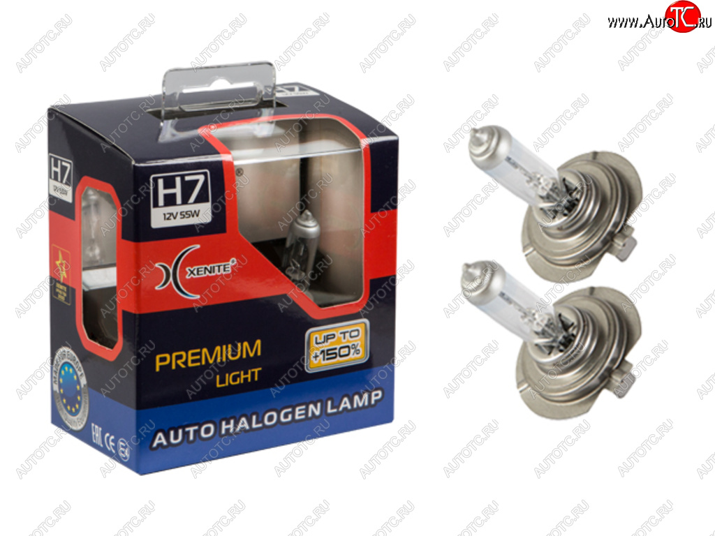 1 049 р. Лампа 12V H7 55W PX26d +150% бокс (2шт.) XENITE XENITE 1007162  с доставкой в г. Кемерово