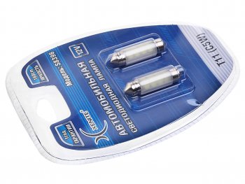 234 р. Лампа светодиодная 12V C5W SV8.5-8 блистер (2шт.) XENITE XENITE 1009325  с доставкой в г. Кемерово. Увеличить фотографию 2