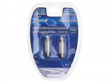 234 р. Лампа светодиодная 12V C5W SV8.5-8 блистер (2шт.) XENITE XENITE 1009325  с доставкой в г. Кемерово. Увеличить фотографию 1