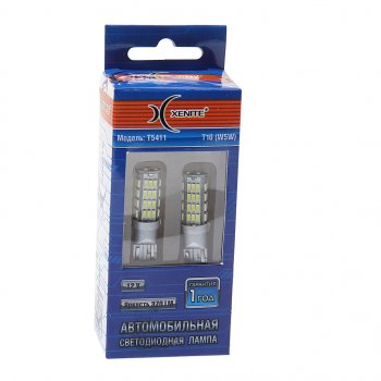 559 р. Лампа светодиодная 12V W5W W2.1х9.5d блистер (2шт.) XENITE XENITE 1009580  с доставкой в г. Кемерово. Увеличить фотографию 1