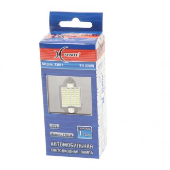 234 р. Лампа светодиодная 12V C5W SV8.5-8 двухцокольная блистер (1шт.) XENITE XENITE 1009581  с доставкой в г. Кемерово. Увеличить фотографию 1