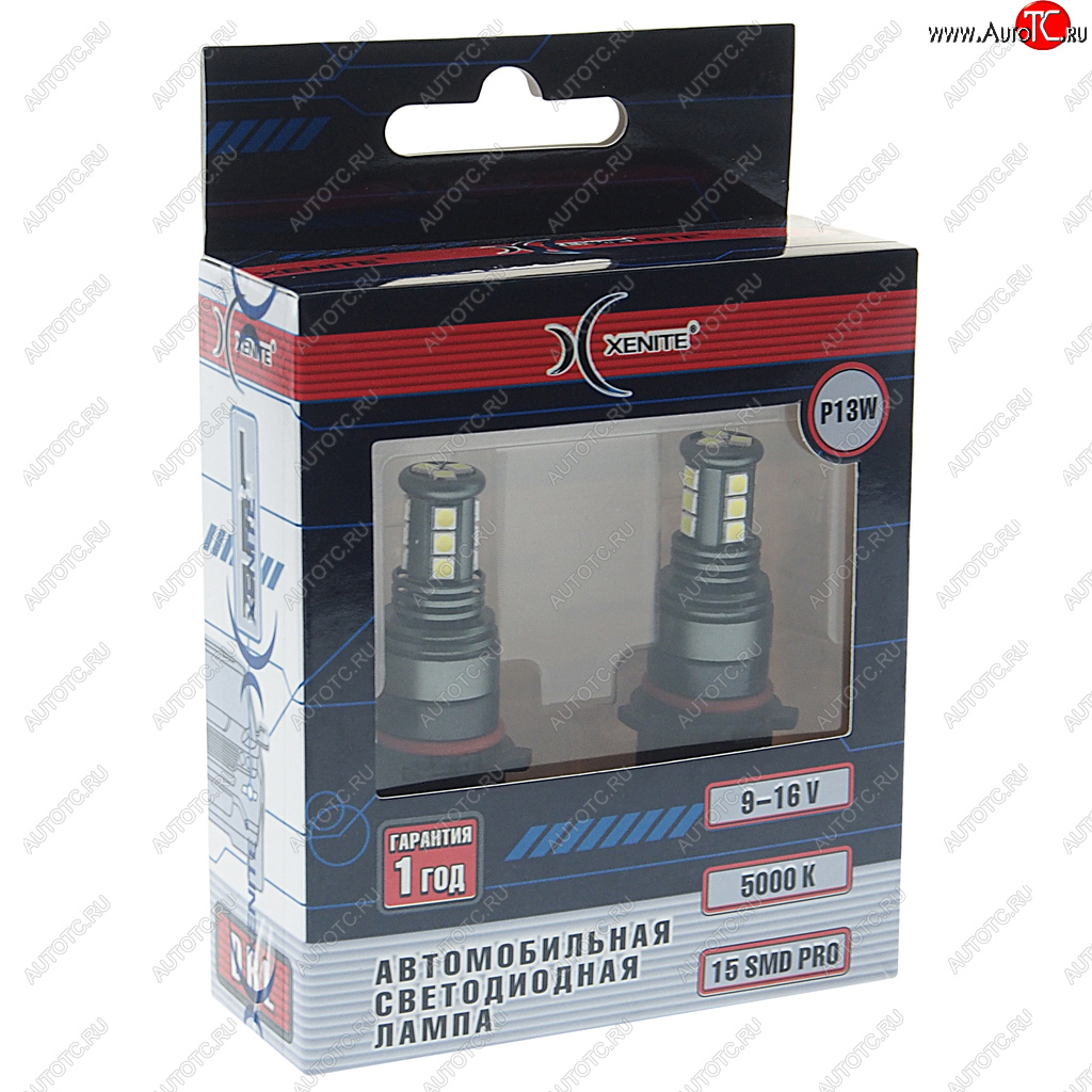 1 099 р. Лампа светодиодная 12V P13W PG18.5d-1 блистер (2шт.) XENITE XENITE 1009607  с доставкой в г. Кемерово