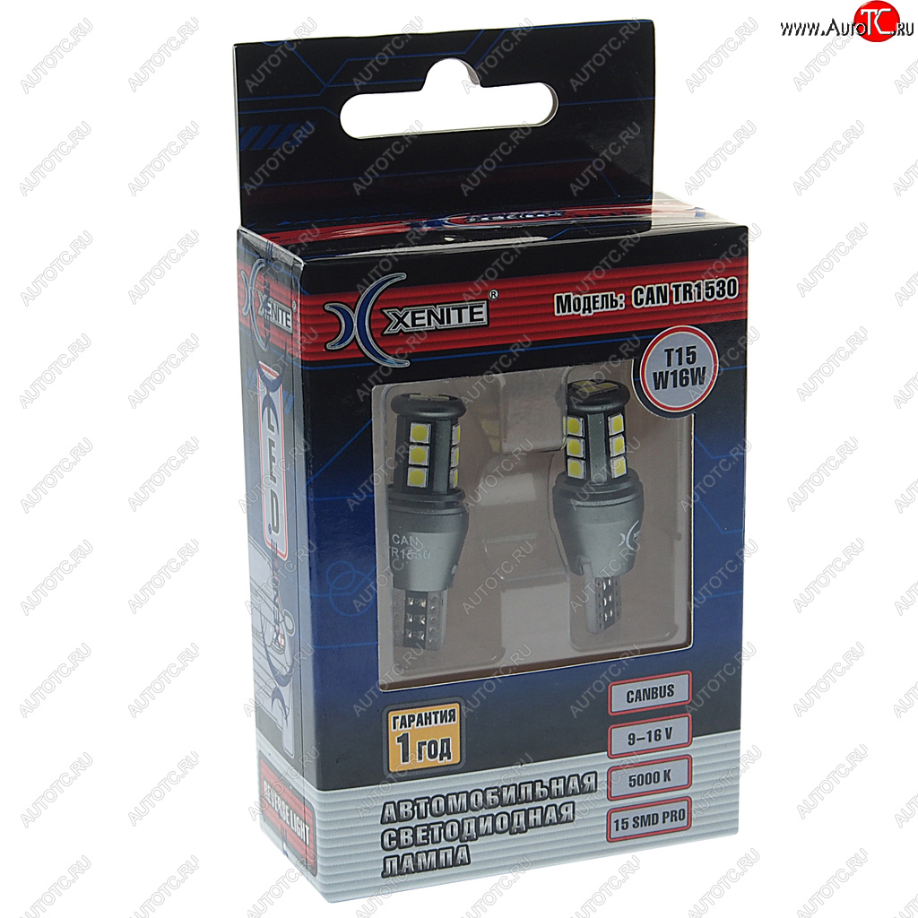 1 029 р. Лампа светодиодная 12V W16W W2.1x9.5d 420Lm блистер (2шт.) XENITE XENITE 1009610  с доставкой в г. Кемерово
