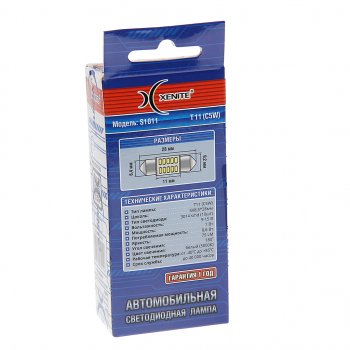 223 р. Лампа светодиодная 12V C5W SV8.5-8 28мм двухцокольная блистер (2шт.) XENITE XENITE 1009612  с доставкой в г. Кемерово. Увеличить фотографию 2