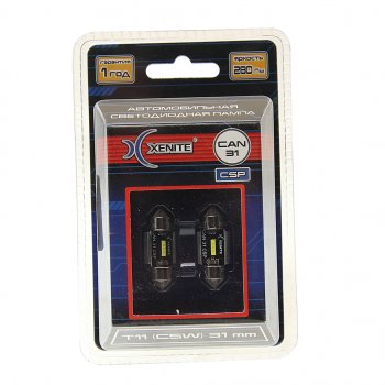 629 р. Лампа светодиодная 12V C5W SV8.5-8 31мм двухцокольная блистер (2шт.) XENITE XENITE 1009615  с доставкой в г. Кемерово. Увеличить фотографию 1