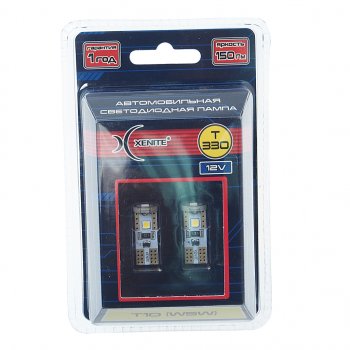 299 р. Лампа светодиодная 12V W5W T10W W2.1х9.5d бесцокольная блистер (2шт.) XENITE XENITE 1009656  с доставкой в г. Кемерово. Увеличить фотографию 1