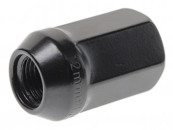 72 р. Гайка колеса М12х1.25х35 конус закрытая ключ 19мм черная RACING RACING 101081  с доставкой в г. Кемерово. Увеличить фотографию 2