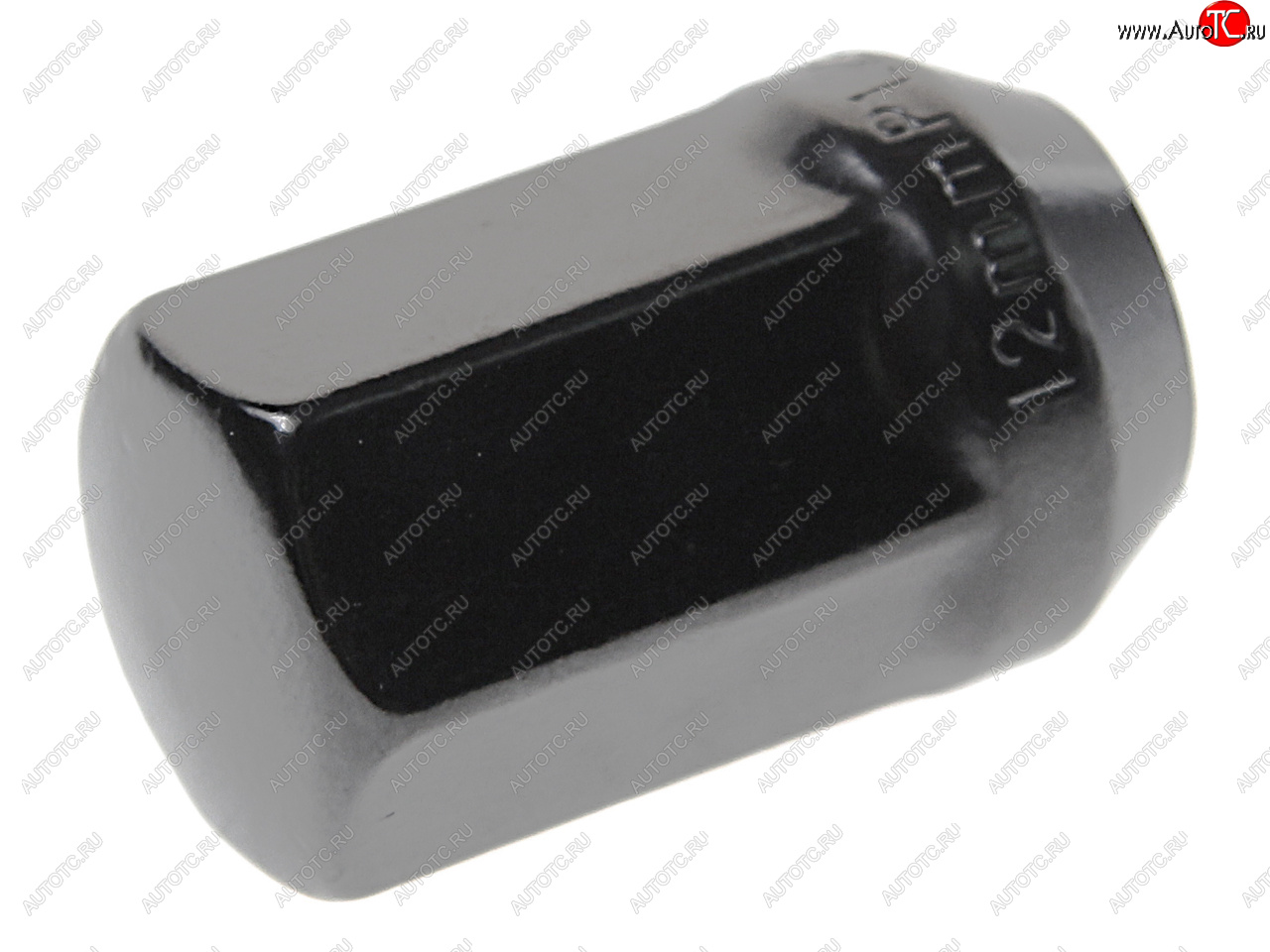 72 р. Гайка колеса М12х1.25х35 конус закрытая ключ 19мм черная RACING RACING 101081  с доставкой в г. Кемерово