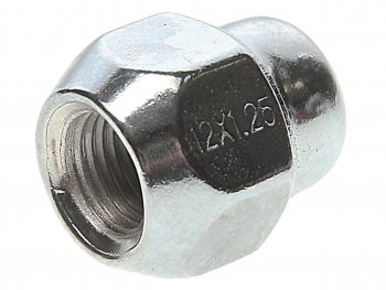74 р. Гайка колеса М12х1.25х25 конус закрытая ключ 21мм RACING RACING 101117  с доставкой в г. Кемерово. Увеличить фотографию 1