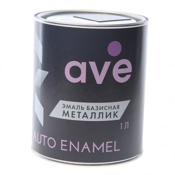 2 099 р. Краска глубоко черная металлик 1л AVE AVE 10195080  с доставкой в г. Кемерово. Увеличить фотографию 1