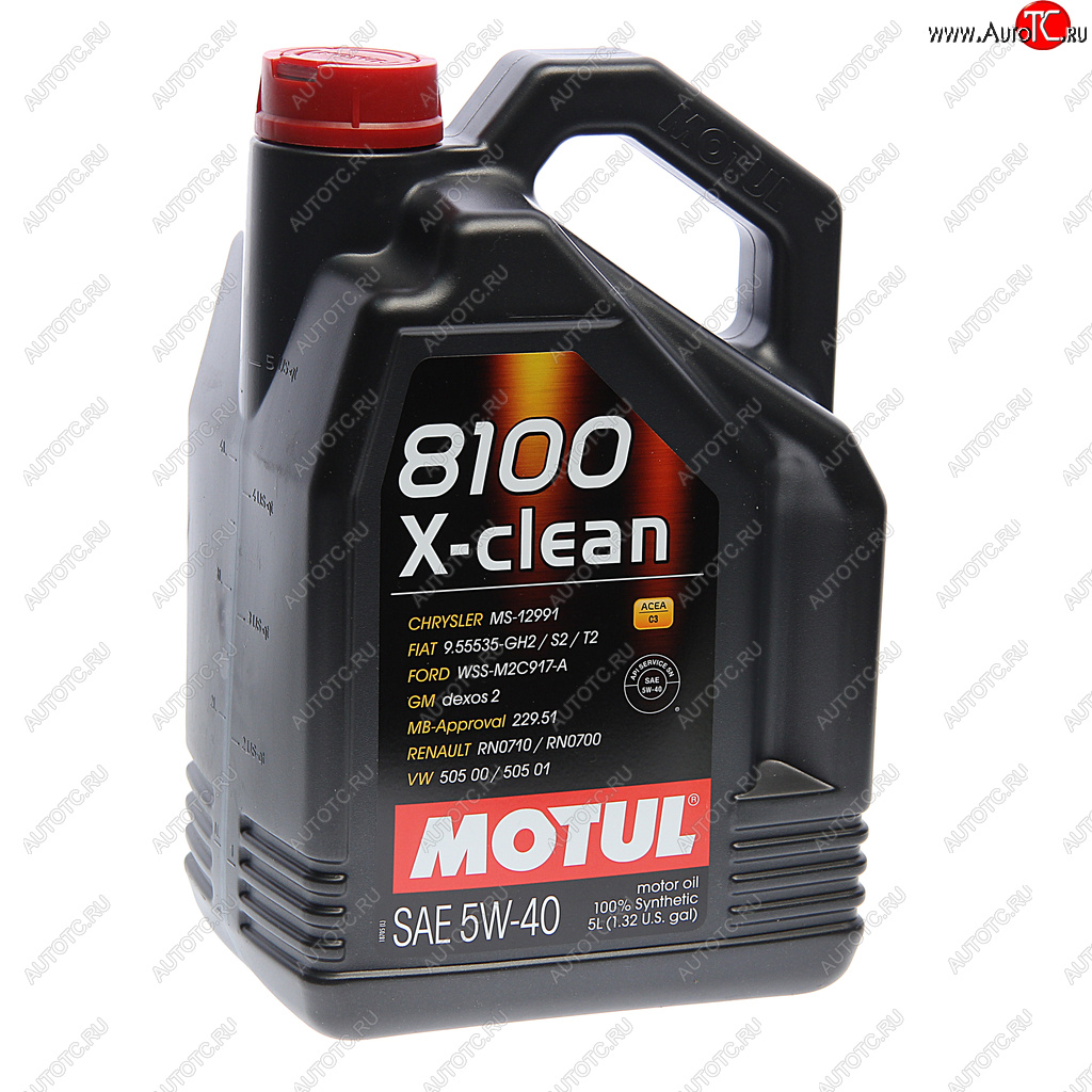 5 799 р. Масло моторное 8100 X-CLEAN C3 5W40 синт.5л MOTUL MOTUL 102051  с доставкой в г. Кемерово