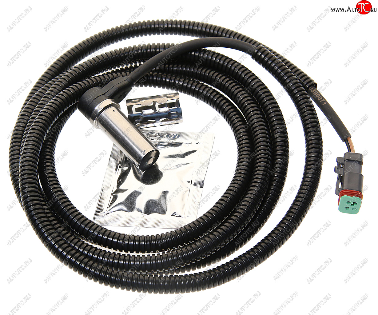 2 499 р. Датчик АБС КАМАЗ RENAULT колеса правого прямой (L=2400мм) TE PARTS TE PARTS 10300071 TE PARTS 10300071  с доставкой в г. Кемерово