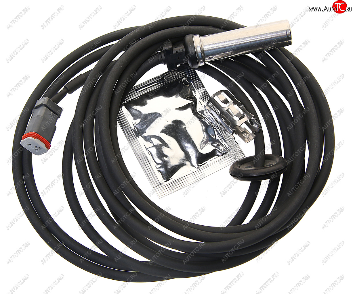 4 399 р. Датчик АБС КАМАЗ VOLVO RENAULT колеса прямой (L=4014мм) без фиксатора TE PARTS TE PARTS 10323470  с доставкой в г. Кемерово