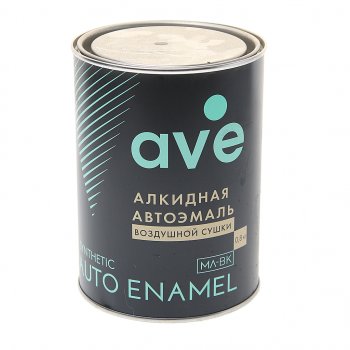 759 р. Краска черная матовая МЛ-ВК 800г AVE AVE 10395440  с доставкой в г. Кемерово. Увеличить фотографию 1