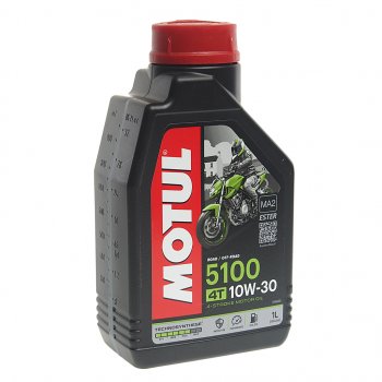 1 229 р. Масло моторное для 4-х тактных двигателей 5100 4T 10W30 псинт.1л MOTUL MOTUL 104062  с доставкой в г. Кемерово. Увеличить фотографию 1