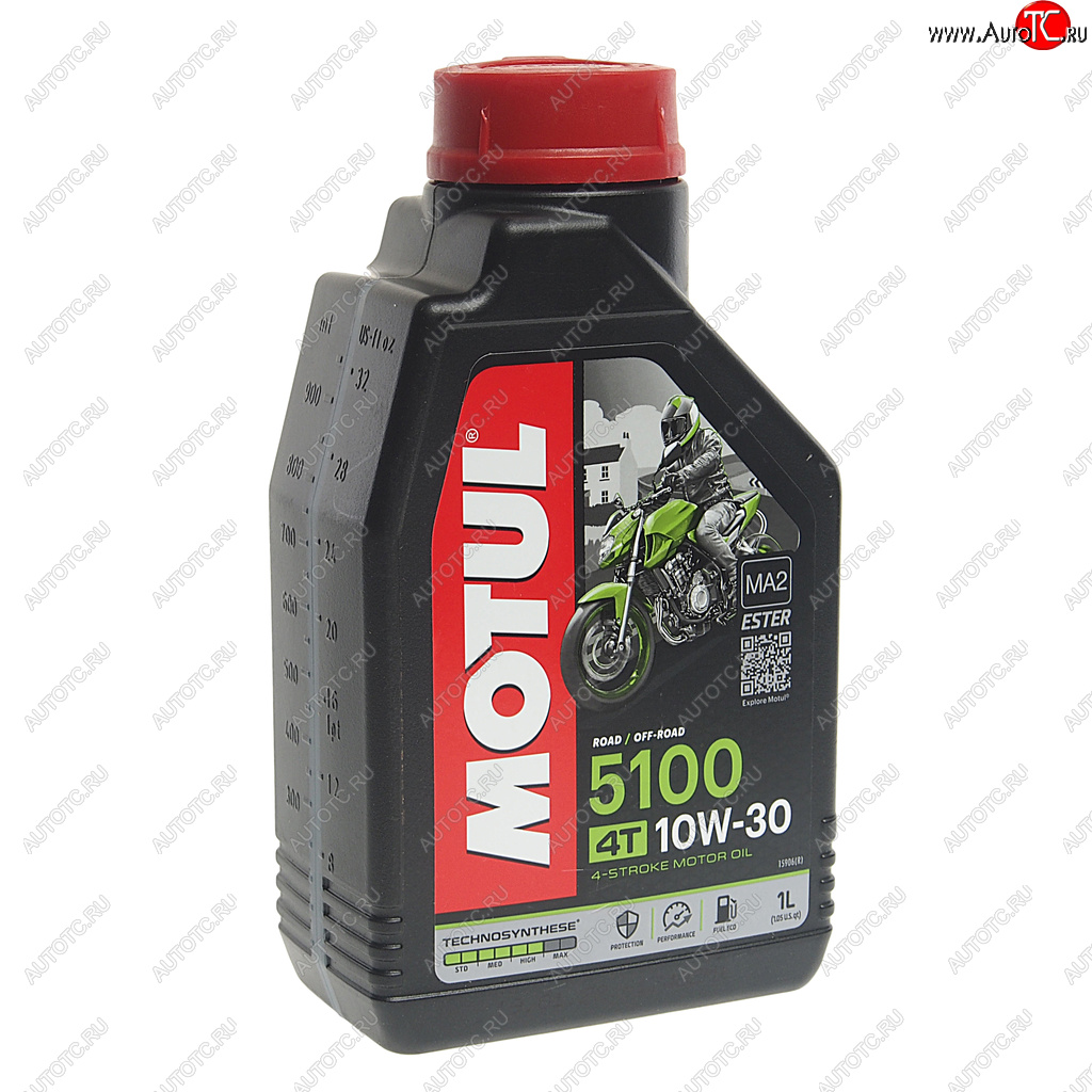 1 229 р. Масло моторное для 4-х тактных двигателей 5100 4T 10W30 псинт.1л MOTUL MOTUL 104062  с доставкой в г. Кемерово