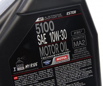 4 199 р. Масло моторное для 4-х тактных двигателей 5100 4T 10W30 псинт.4л MOTUL MOTUL 104063  с доставкой в г. Кемерово. Увеличить фотографию 2
