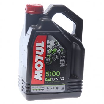 4 199 р. Масло моторное для 4-х тактных двигателей 5100 4T 10W30 псинт.4л MOTUL MOTUL 104063  с доставкой в г. Кемерово. Увеличить фотографию 1