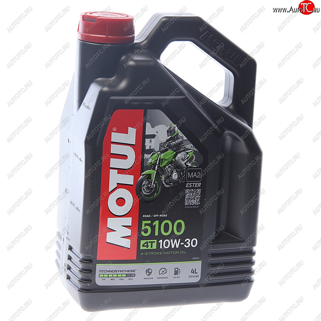 4 199 р. Масло моторное для 4-х тактных двигателей 5100 4T 10W30 псинт.4л MOTUL MOTUL 104063  с доставкой в г. Кемерово