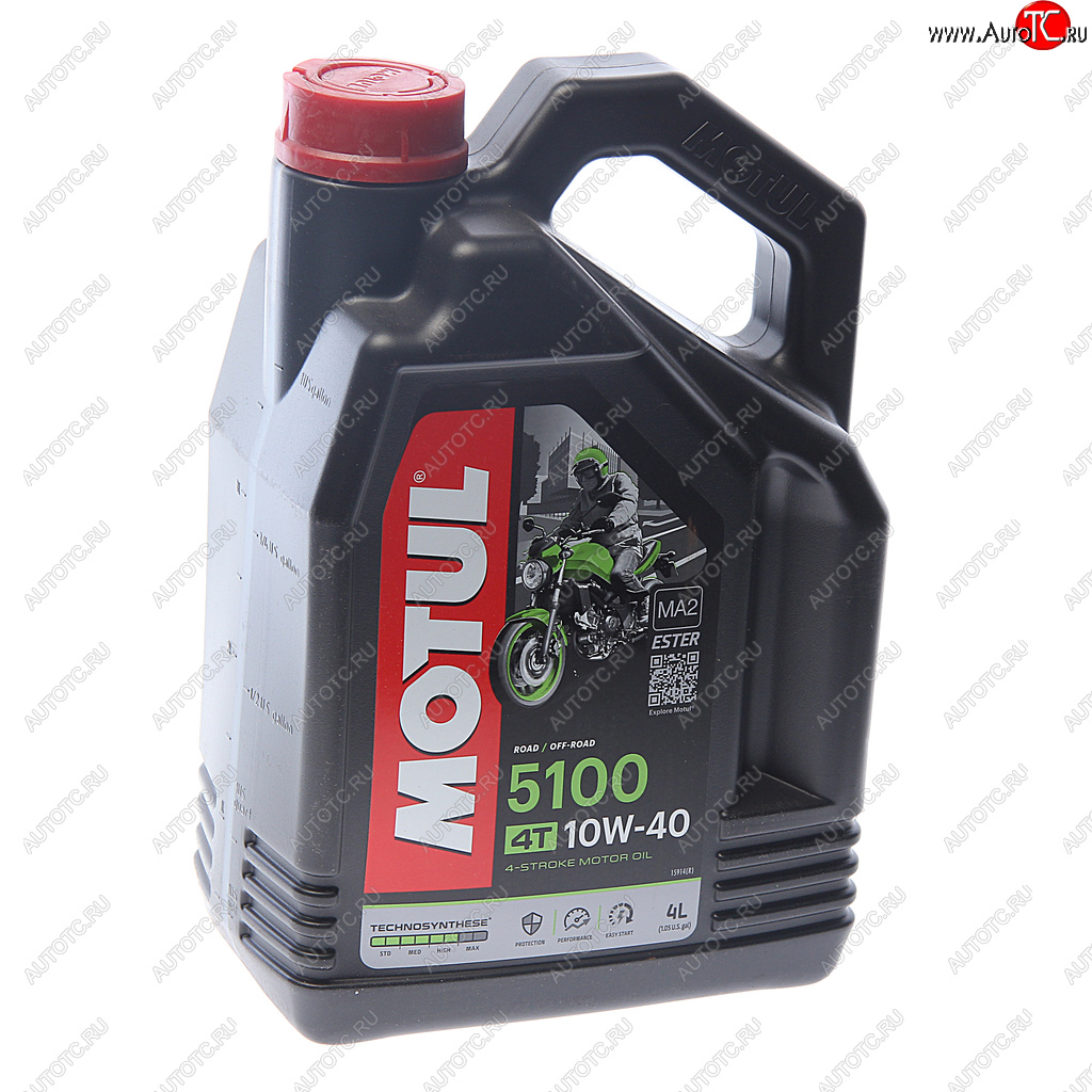 4 299 р. Масло моторное для 4-х тактных двигателей 5100 4T 10W40 псинт.4л MOTUL MOTUL 104068  с доставкой в г. Кемерово